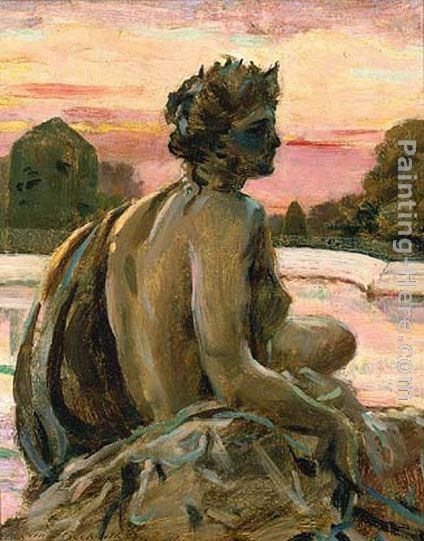 James Carroll Beckwith One of the Figures at the Parterre d'Eau